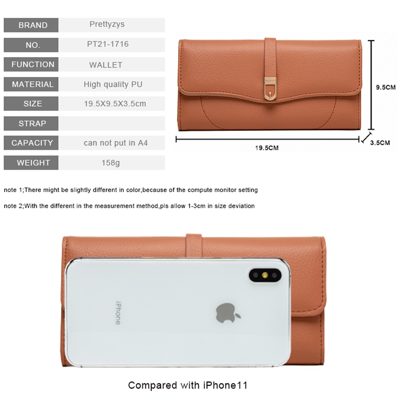 Ví Nữ Dài Có Khóa Kéo Thời Trang