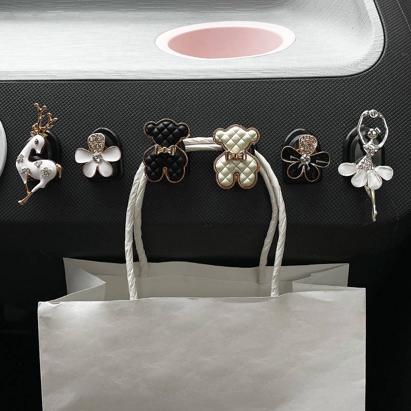 Mini Car Hook Interior Decoration Creative Small Hook Storage Macaron Modification Decorations car accessories PNh3