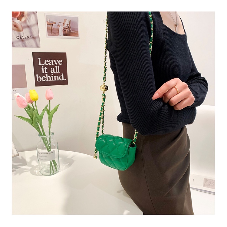 Túi Xách Mini Nữ Đeo Chéo Màu Xanh Dương - Xanh Lá - Hồng Siêu Hot Túi Mini Bé Dễ Xương - ViVi