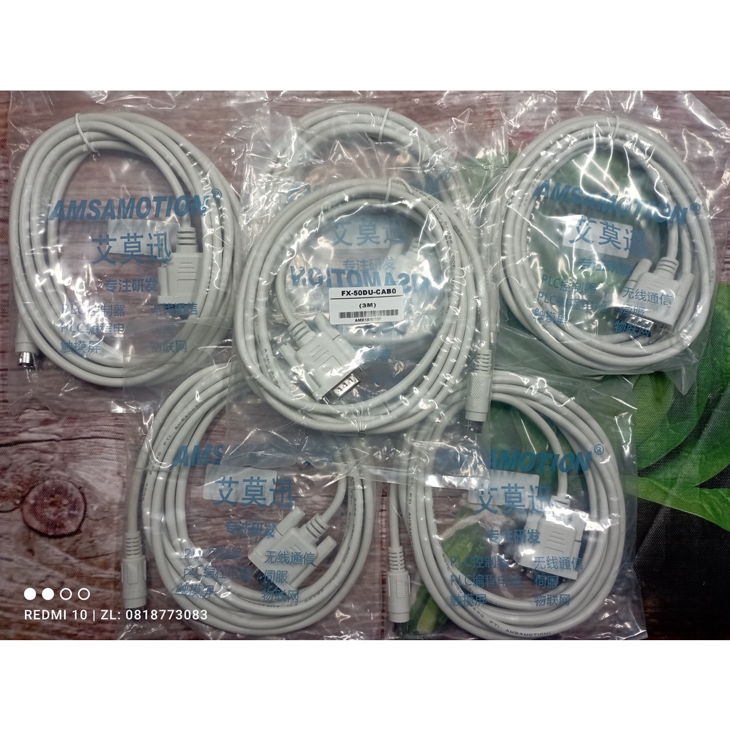 FX-50DU-CAB0 cáp kết nối FX với HMI dòng F940/F930/F920 và GT1050/GT1150/GT1155/GT1455/... qua cổng RS-422