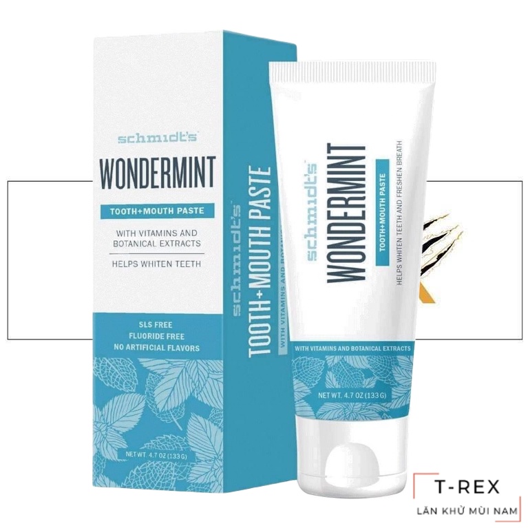 [Răng Miệng] Kem Đánh Răng Hữu Cơ Schmidth's Wondermint 133Gr