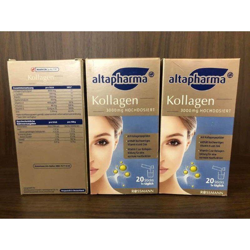 Bill kèm kollagen altapha hàng Đức