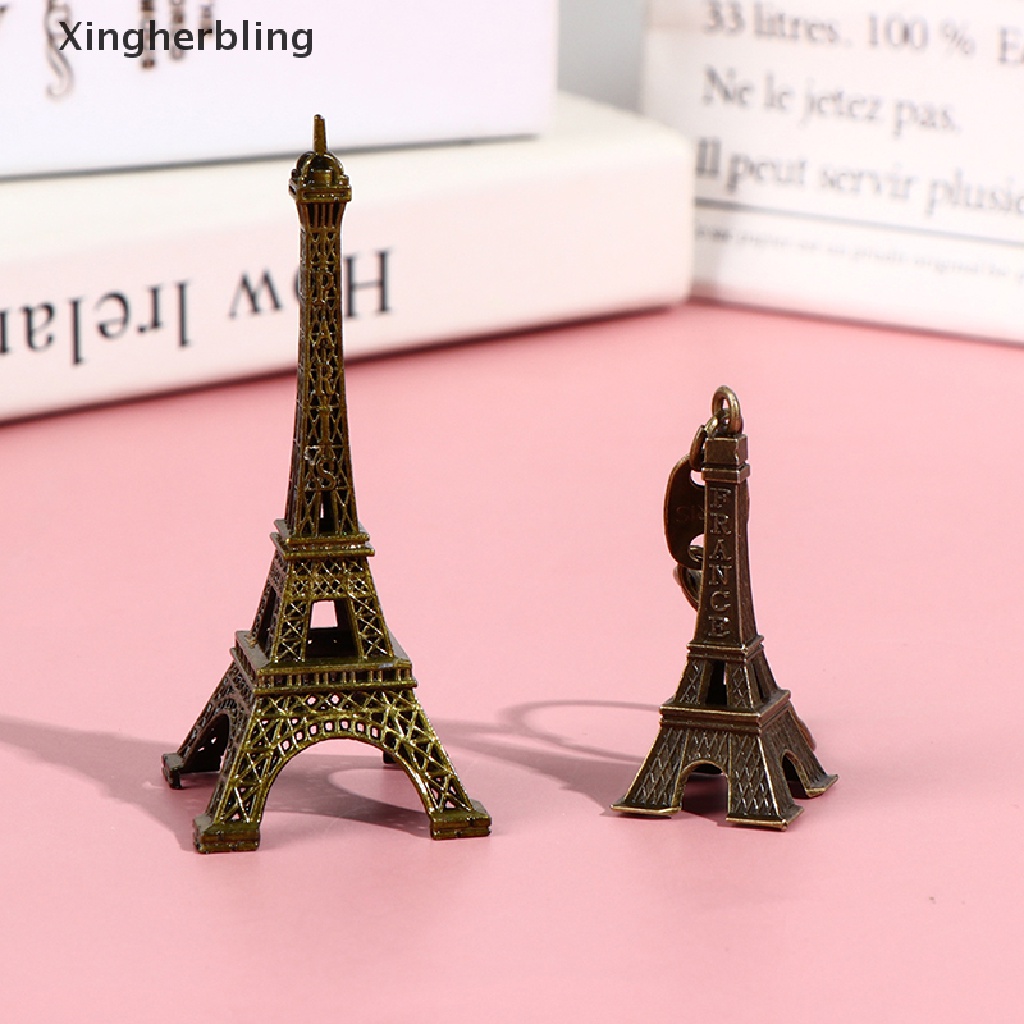 Mô hình tháp Eiffel bằng đồng cổ điển dùng trang trí bàn làm việc