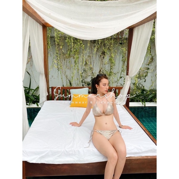 BIKINI 2 mảnh basic nhũ sexy móc sắt