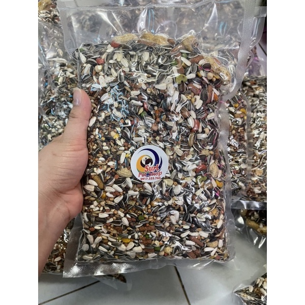 Hạt trộn dành cho vẹt size trung gói 1kg