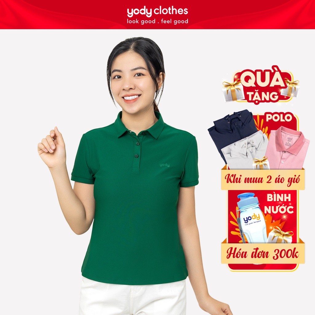 Áo polo nữ YODY vải mềm mát, thấm hút cực nhanh, không nhăn