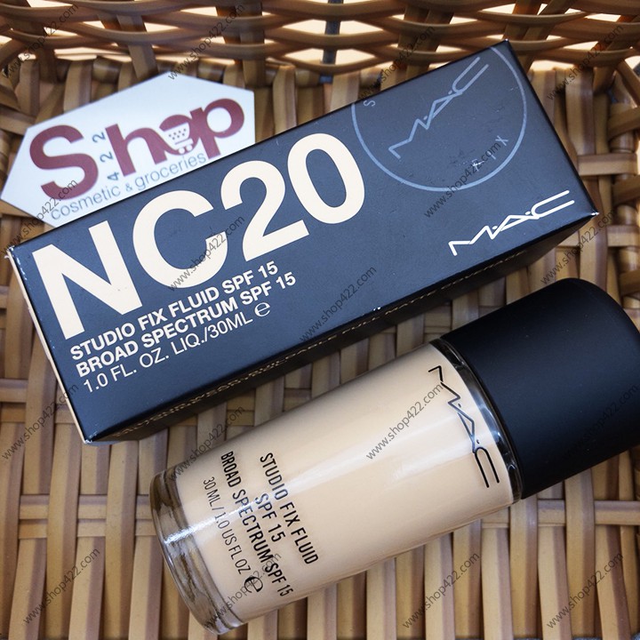 [XẢ KHO] Kem Nền MAC Studio Fix Fluid SPF15 NC20