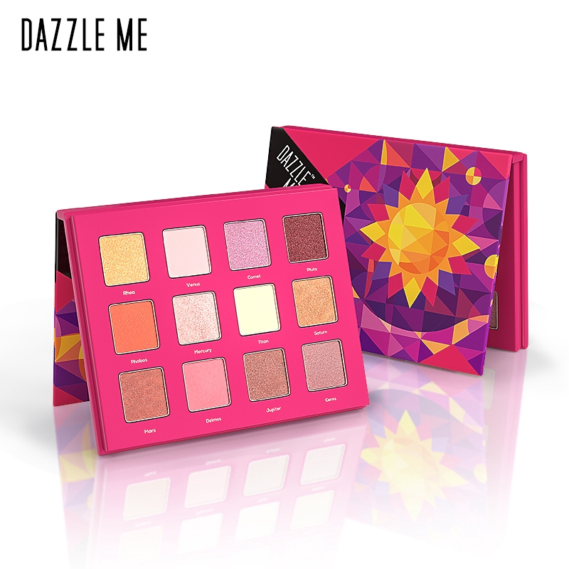 Bảng phấn mắt Dazzle Me 12 màu chủ đề mặt trăng / lãng mạn chất lượng cao 120g