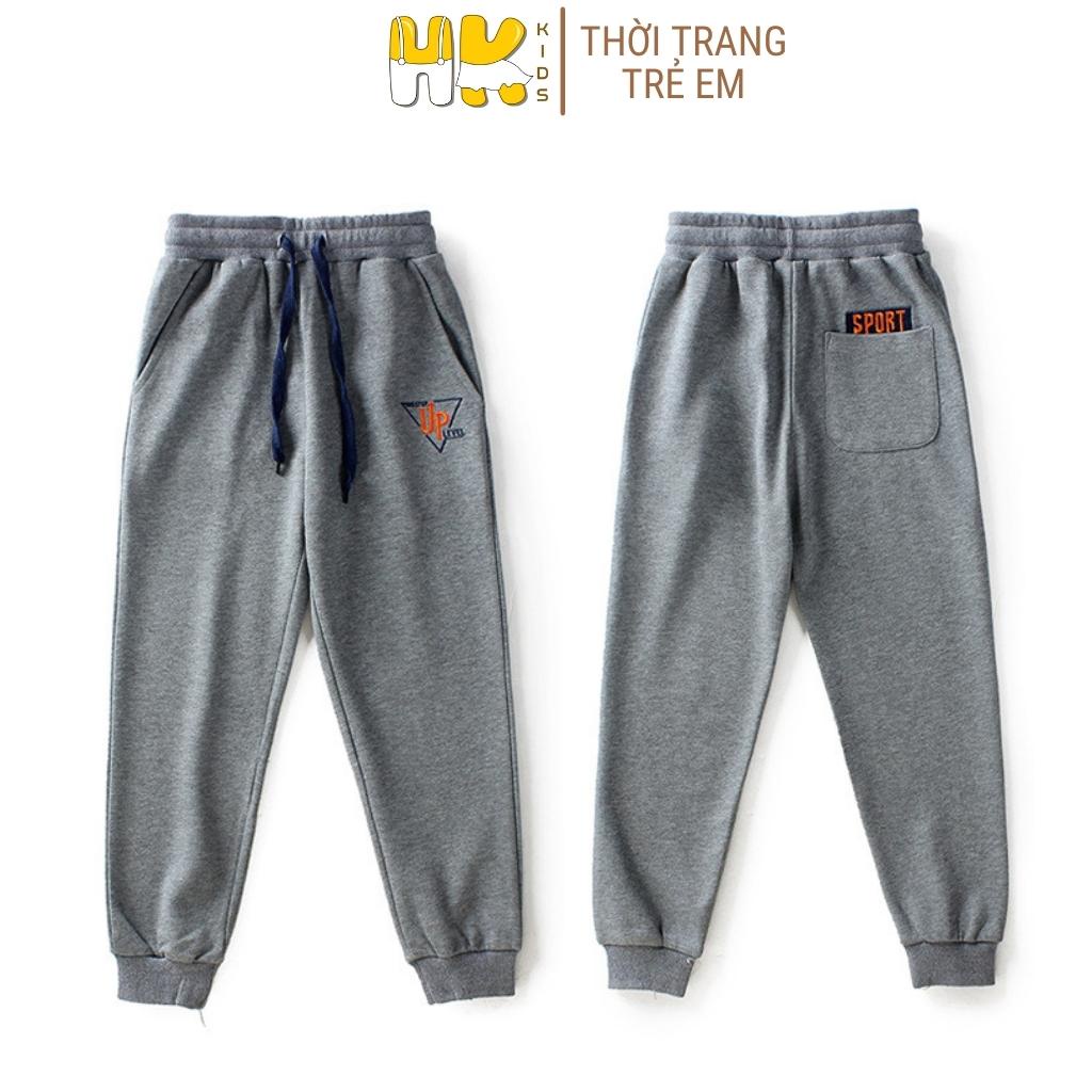 Quần dài cho bé trai AKL, hàng cao cấp chất COTTOT mềm mịn, kiểu quần JOGGER cho bé từ 4 đến 15 tuổi - HK KIDS (1935)