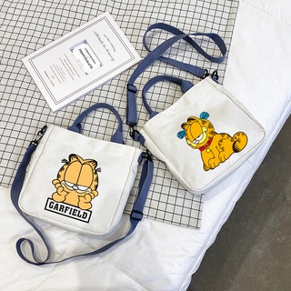 Túi đeo chéo Garfield Túi Tote Túi sinh viên Túi mua sắm Túi đeo vai Túi vải sinh nhật