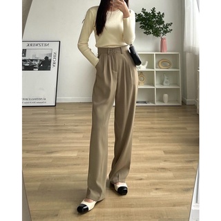 Quần vải suông dáng dài