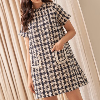 OLV - Đầm Navy Loose Pocket Dress