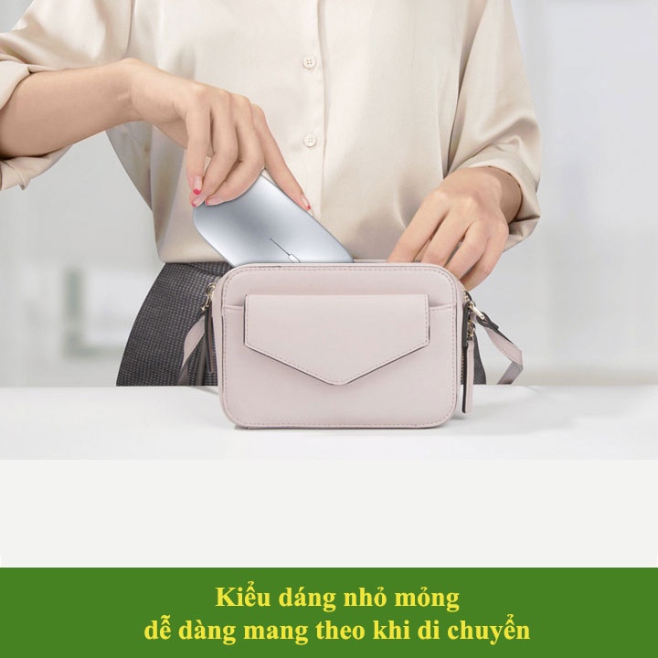 Chuột không dây HXSJ M01 sạc pin chống ồn thiết kế ôm tay thoải mái tương thích laptop tablet pc - Hàng Chính Hãng
