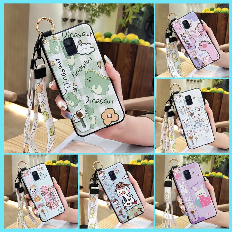 Ốp điện thoại mềm chống sốc in hình anime cho Samsung Galaxy A6 / A6 2018