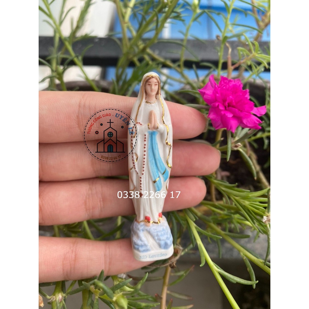 Tượng công giáo Mẹ lộ đức 7cm