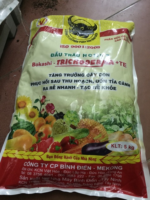 Phân hữu cơ đầu trâu Trichoderma 5kg