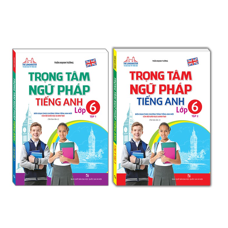 Sách - Combo 2c Trọng tâm ngữ pháp tiếng Anh lớp 6(T1+T2)