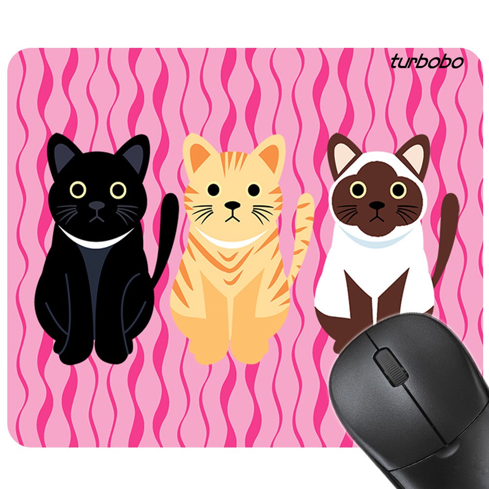 Tấm Lót Chuột Máy Tính Chống Trượt Hình Mèo Dễ Thương