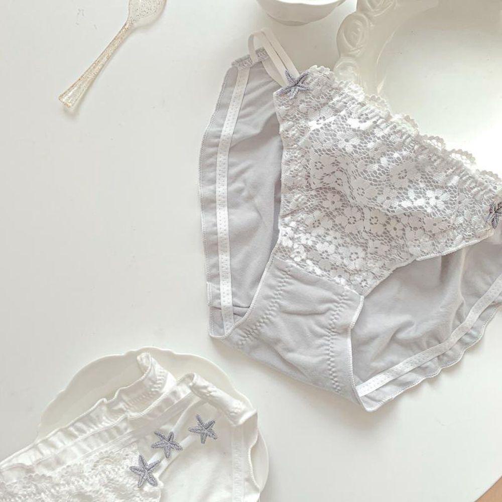 Quần Lót Thoáng Khí Lưng Vừa Họa Tiết Hoa Quyến Rũ Cho Nữ