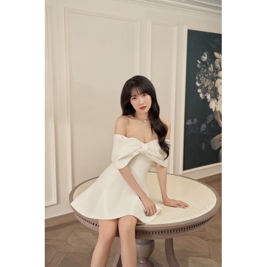 Váy nơ trễ vai Quiin Dress by Joie des Roses