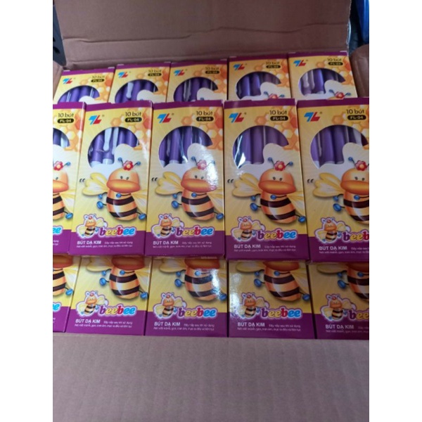 1 hộp 10 bút Beebee lông kim