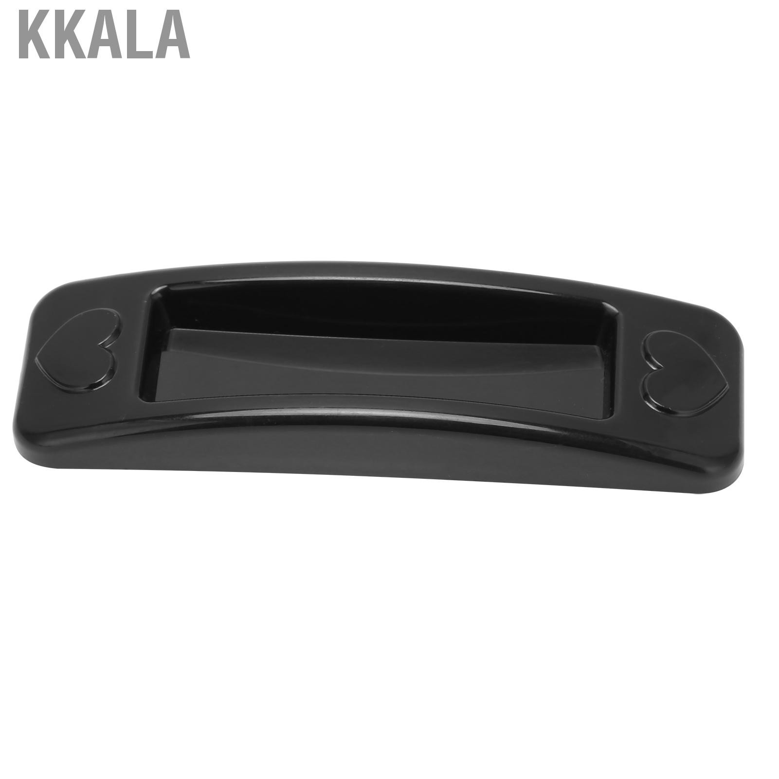 Kkala 4pcs Black No‑Drill Sliding Door Handle Pasted Plastic for Home Cabinet Drawer