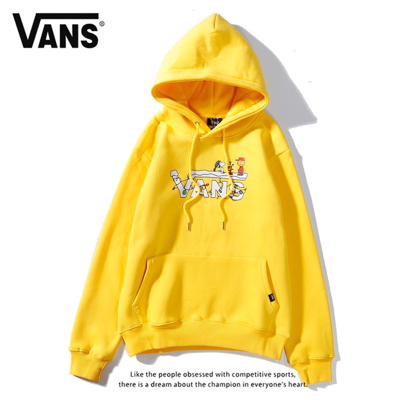 Vans Áo Hoodie cotton Dài Tay Cổ Tròn In Họa Tiết snoopy Thời Trang Nhật Bản Dành Cho Nữ