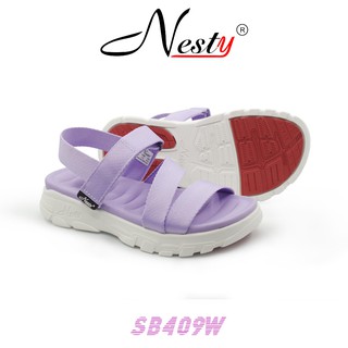 Màu Tím nhạt mới nhất - Giày Sandal NESTY SB409W - Bảo hành 12 tháng - dép sandan quai hậu ngang học sinh đi học