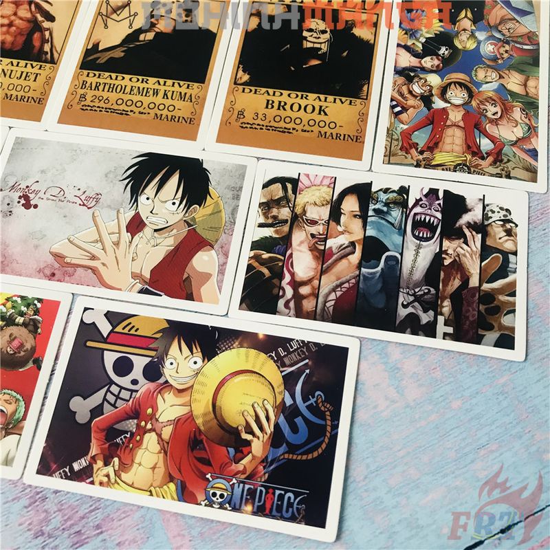 Lomo card hộp 30 thẻ truyện One Piece Đảo hải tặc poster card Luffy Boa Nami Tứ hoàng Zoro Nico Robin Kaido Shanks Sanji