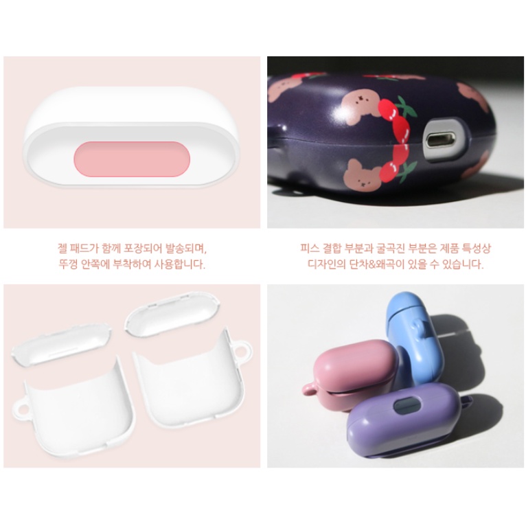 Korean earphone case   MoMoCase purchase Compatible for Airpods case  key ring
