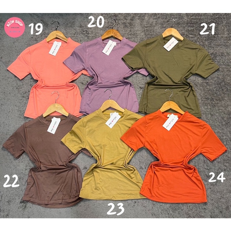 ÁO THUN TRƠN BODY CỔ TRÒN TAY NGẮN ( NZON SHOP )