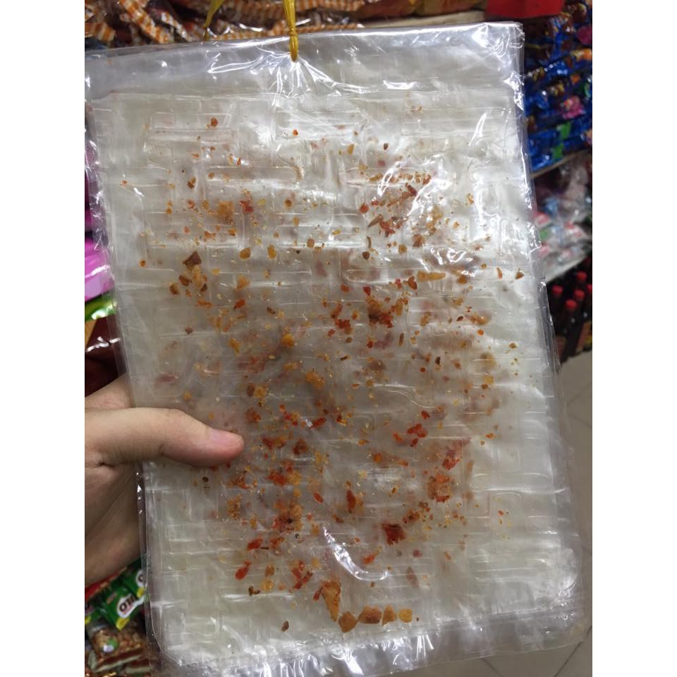 Bánh Tráng muối tôm 1 xâu 12 bịch