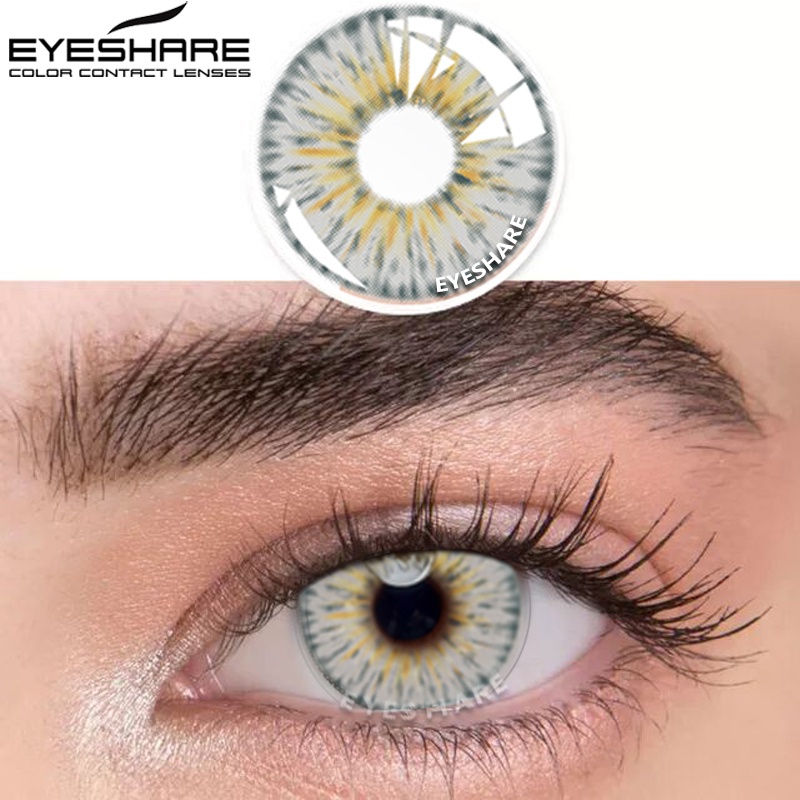 Cặp kính áp tròng EYESHARE 14.2mm nhiều màu sắc tùy chọn thời trang