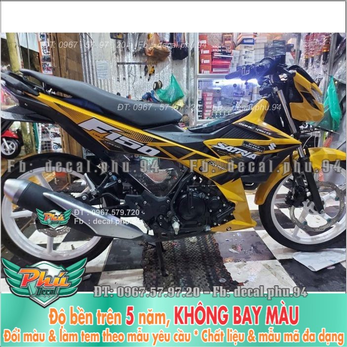 Tem rời Satria Vàng đen (B)