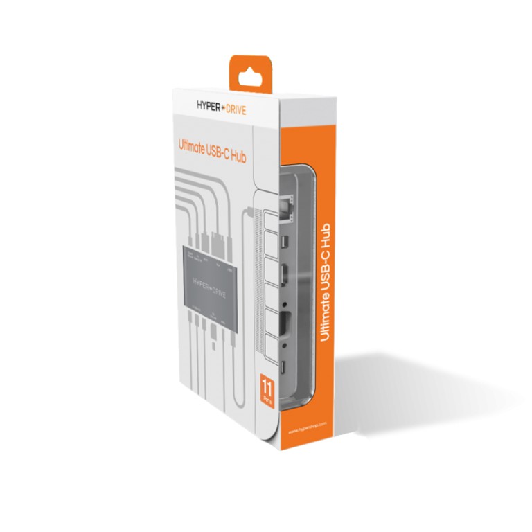 Cổng chuyển/ Hub USB Type-C 11in1 HyperDrive Ultimate (Grey)