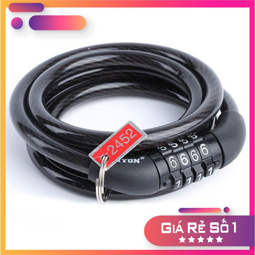 <Giá rẻ > Khóa xe dây cáp có mật mã siêu hot