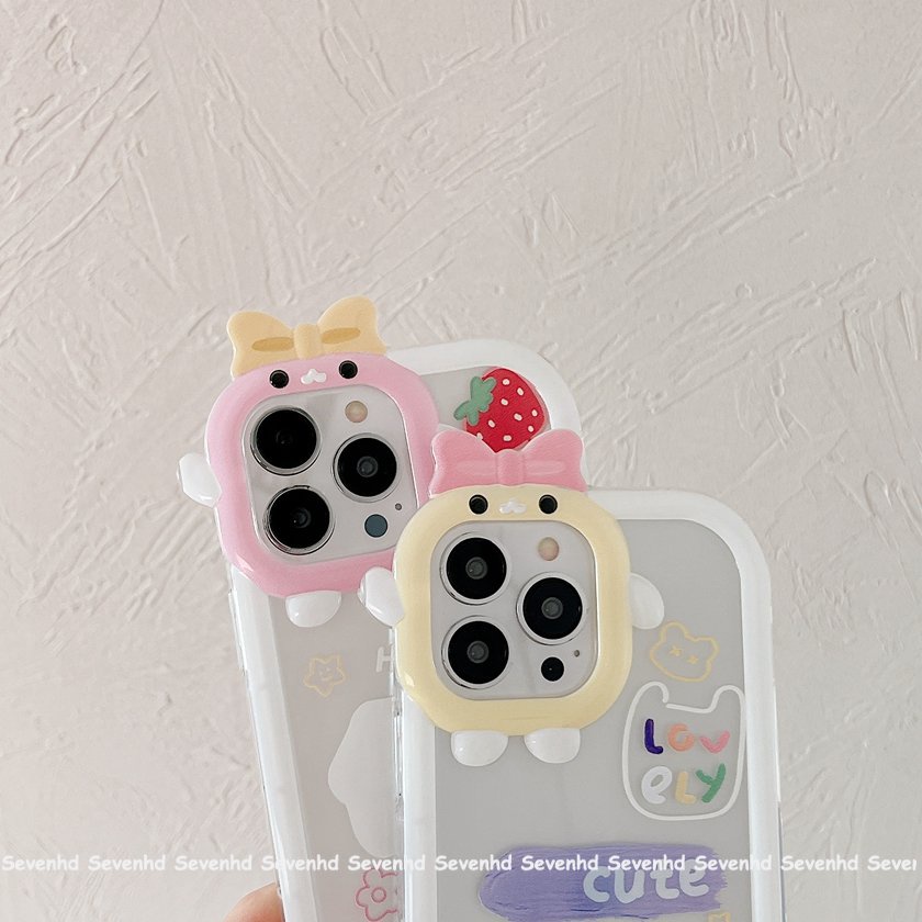 Ốp Điện Thoại Mềm Trong Suốt In Hình Quái Vật Cho iPhone 14 13 12 11 Pro Max Xs Max Xr X 7 8 6 6s Plus