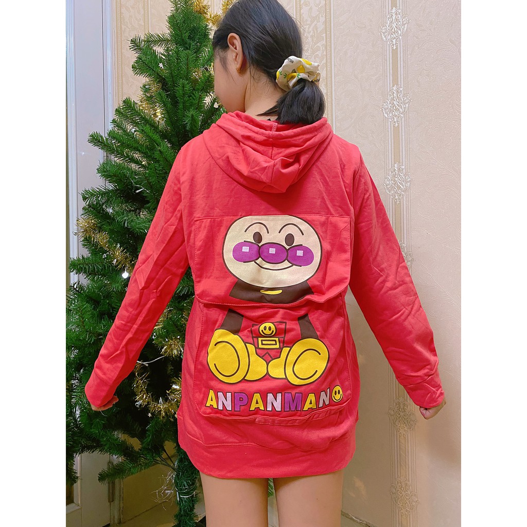 Ship nhanh 2h  Áo hoodie dài tay in hình hoạt hình - Áo Thun Dài Tay Có Nón