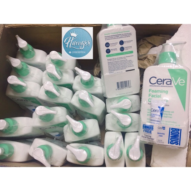 Sữa rửa mặt Cerave Foaming Cleanser/ Hydrating Cleanser 355ml/473ml