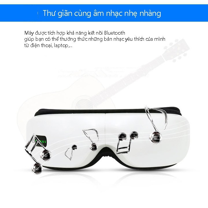 Máy Massage Mắt Thông Minh Rulax phiên bản mới nhất 2021 Trị Mỏi Mắt, Thâm Quầng (Tích Hợp Bluetooth Nghe Nhạc )