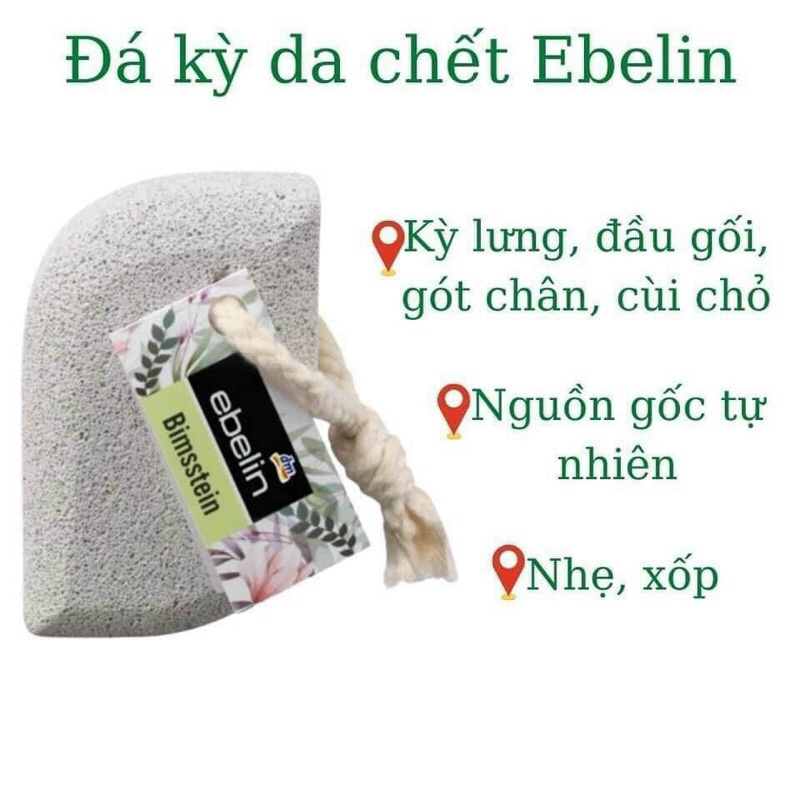 Đá kỳ, đá bọt tẩy tế bào chết nhẹ, xốp Ebelin Đức