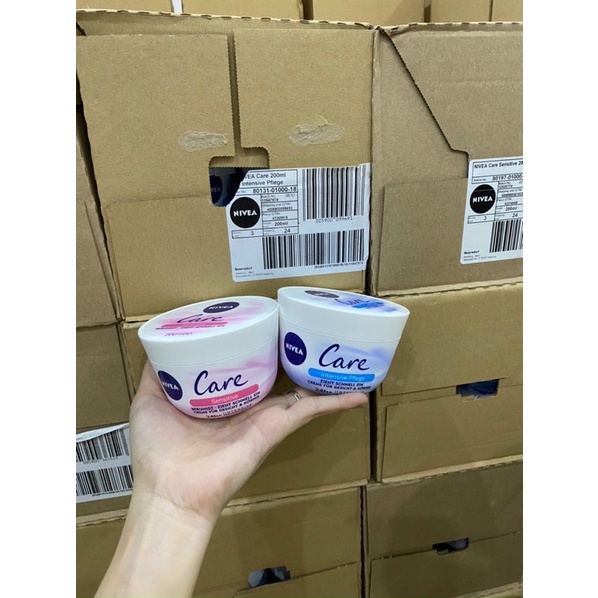 Kem dưỡng ẩm Nivea Care chống khô da, nứt nẻ, 200ml