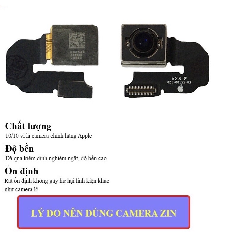 Camera Sau lP 6s Plus Zin Bóc Máy Chất Lượng Hình Ảnh Sắc Nét