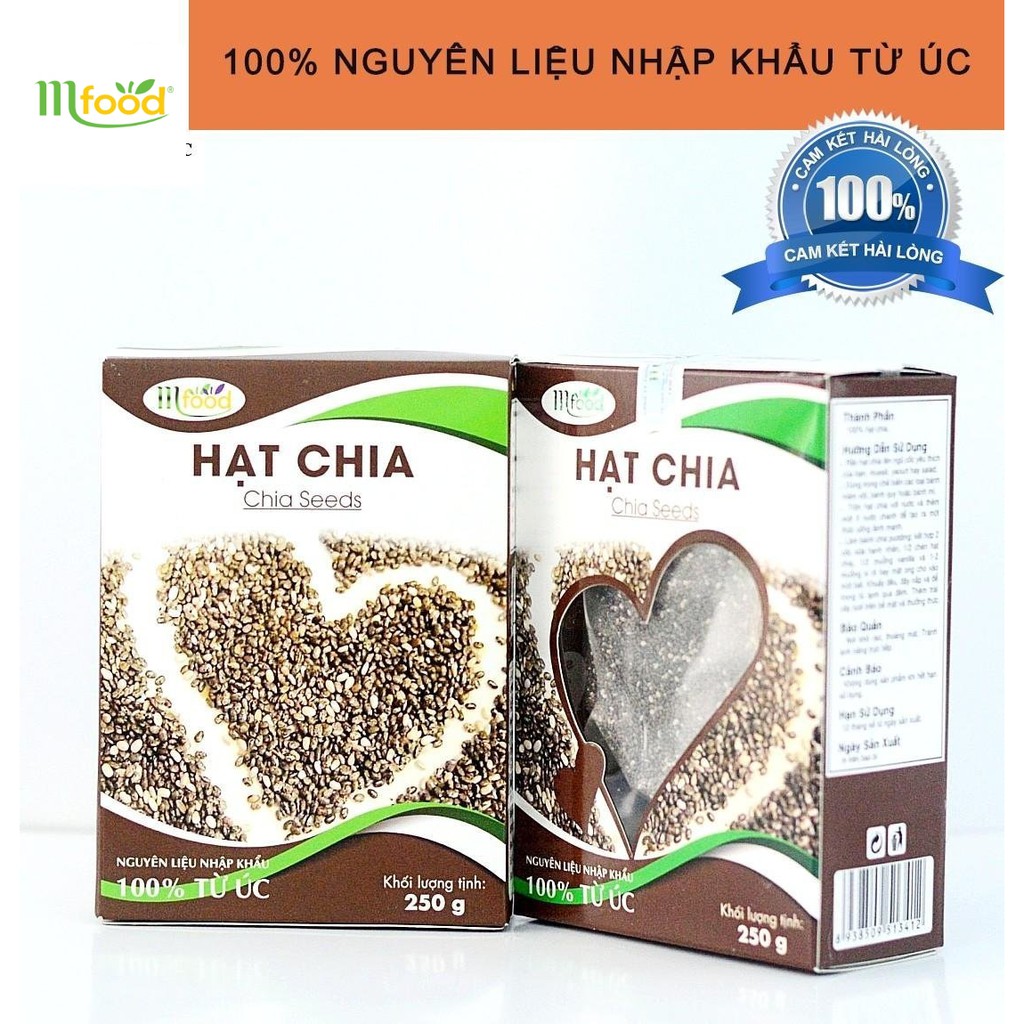 Hạt Chia Đen Úc Mfood Hộp 250g