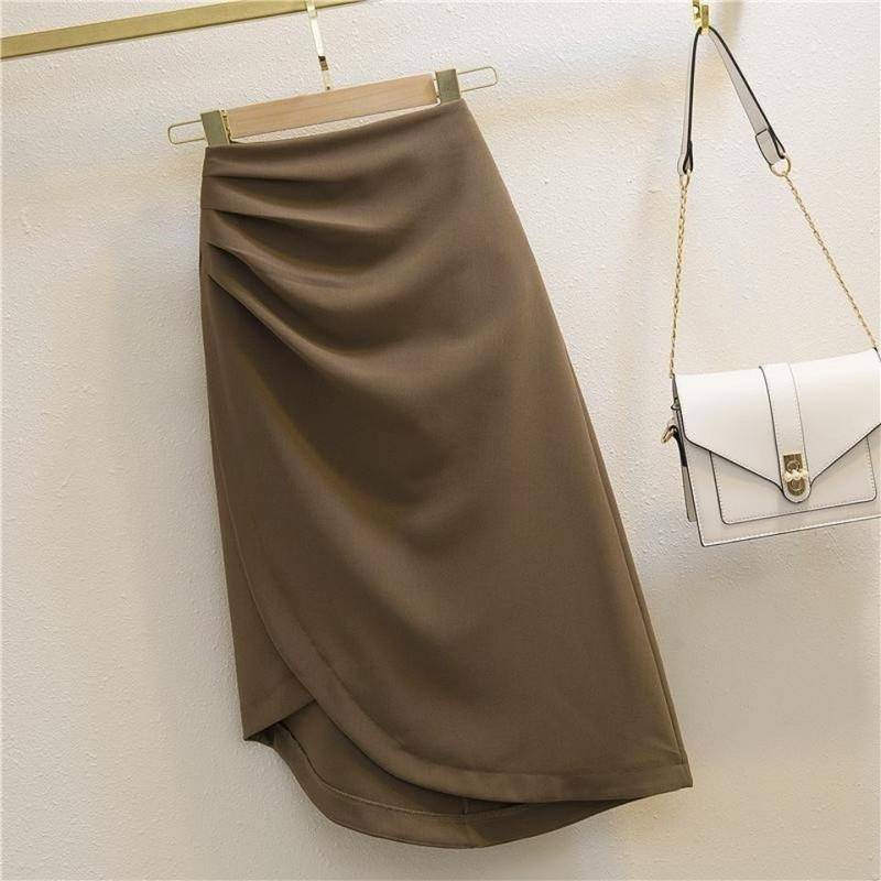 Chân Váy Nữ Lưng Cao Xếp Ly Thời Trang