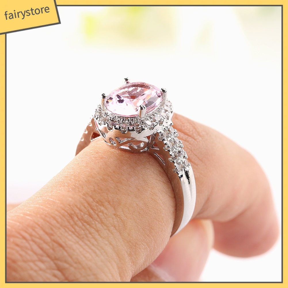 Nhẫn Đính Đá Phong Cách Sang Trọng Thanh Lịch Dành Cho Nữ