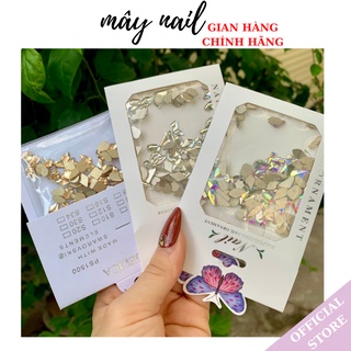 .Đá khối nail chân bằng mix 100 viên đính móng các màu hót nhất