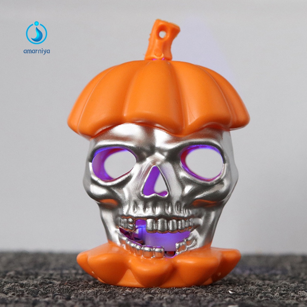 Đèn Lồng LED Mini Hình Đầu Lâu Bí Ngô Halloween