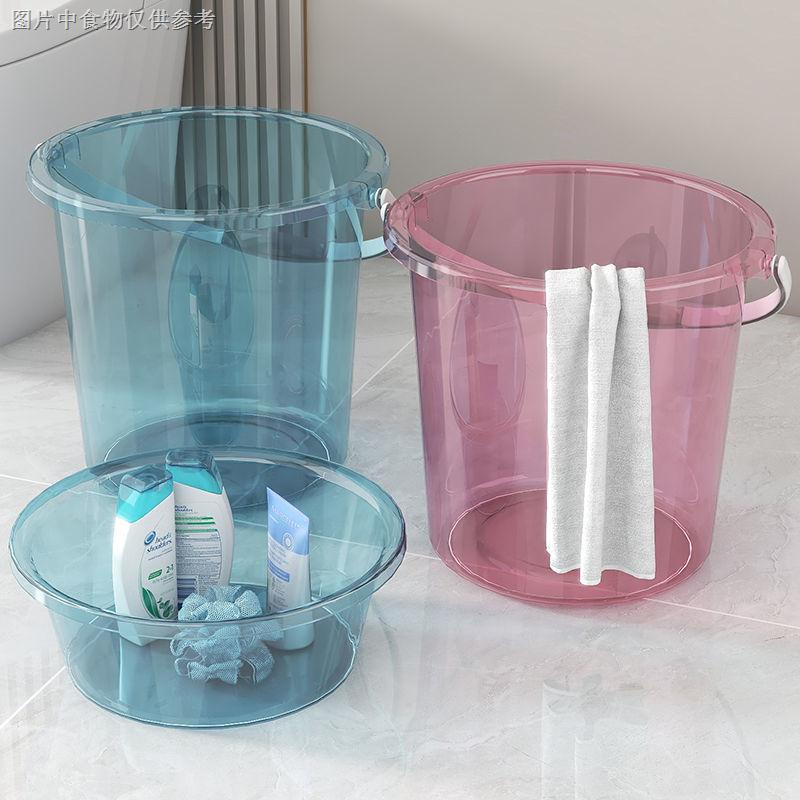 Xô Nhựa Dày Trong Suốt Đựng Cây Lau Nhà Tiện Dụng