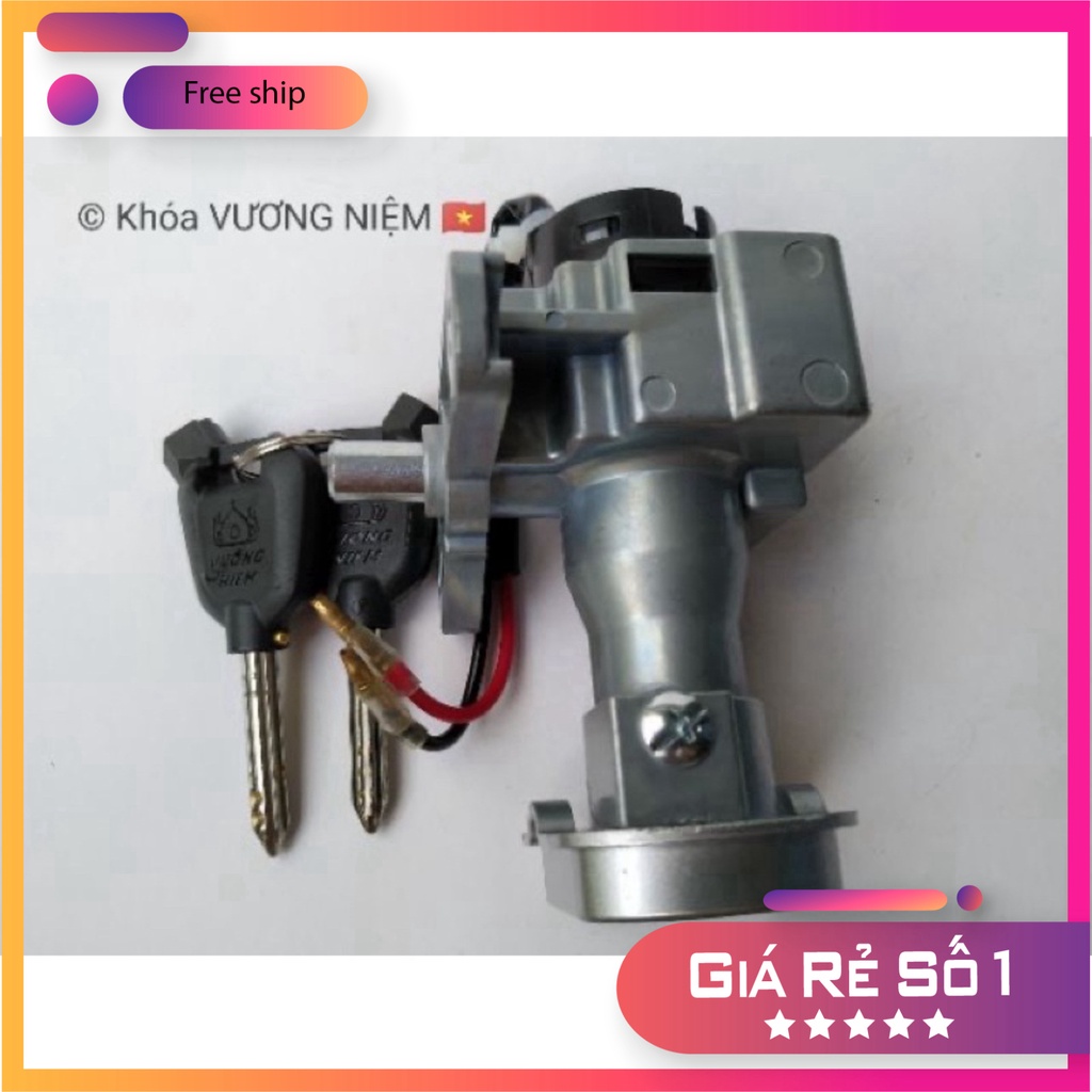 HCM- Bộ Ổ Khoá Xe Nouvo LX Chìa 8 Cạnh Chống Trộm Cao Cấp Chính Hãng VƯƠNG NIỆM ĐỒ CHƠI XE MÁY GIÁ SỈ